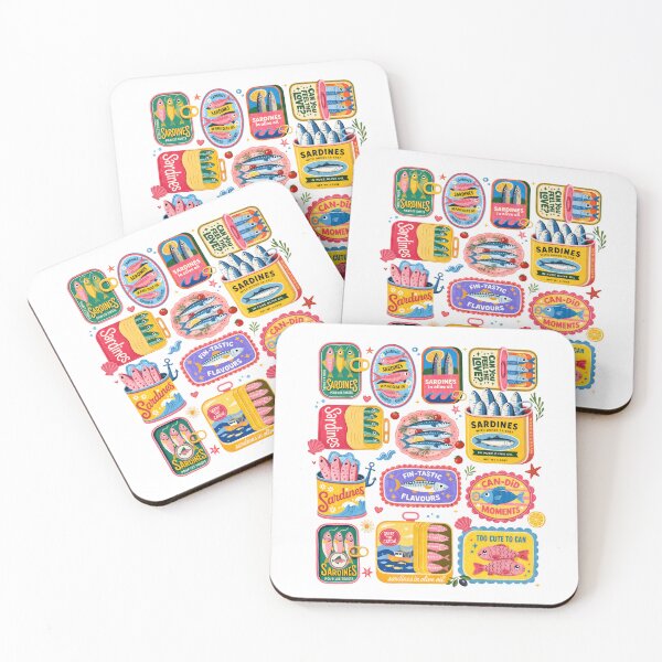 Item preview, Sardinas enlatadas, pescado en conserva, comida mediterránea, estética costera designed and sold by Randomera.
