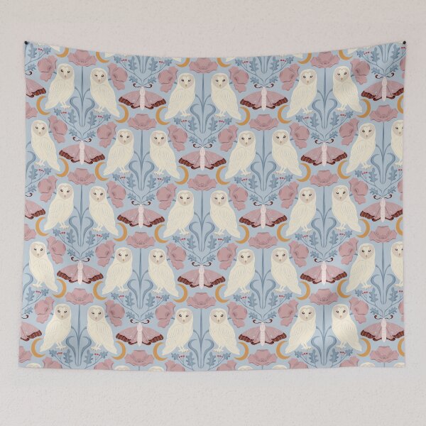 Item preview, Barn Owl | Art Nouveau designed and sold by DelicateBalance.
