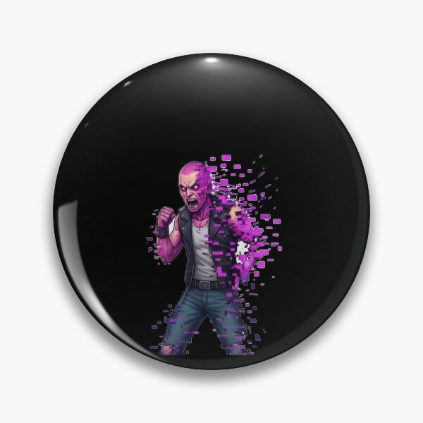 Item preview, Neon Purple Glitch Art Cyberpunk designed and sold by RamjoVerse.