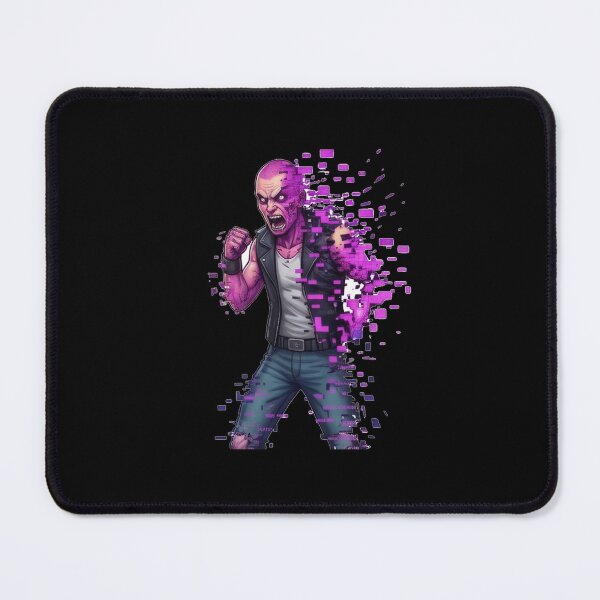 Item preview, Neon Purple Glitch Art Cyberpunk designed and sold by RamjoVerse.