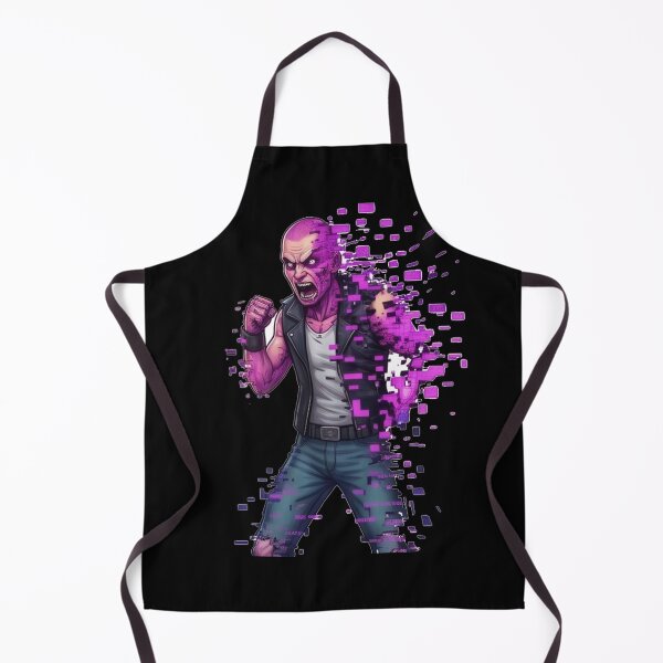 Item preview, Neon Purple Glitch Art Cyberpunk designed and sold by RamjoVerse.