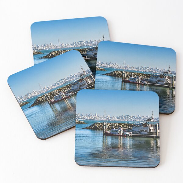 Item preview, Sausalito Harbor with San Francisco Skyline designed and sold by Kimberly Palmer.