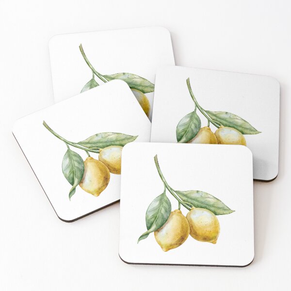 Item preview, Watercolor Fresh Lemon Pair designed and sold by Alisles.