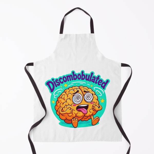 Item preview, Discombobulated Brain Funny Mental Health Overwhelmed Cartoon designed and sold by MalisoStickers.