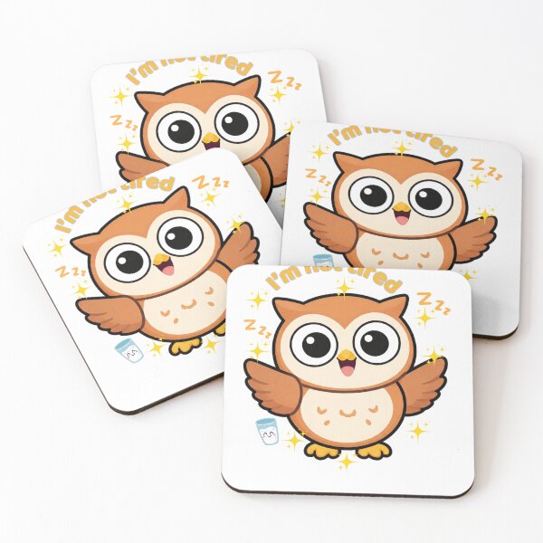 Item preview, I’m Not Tired Owl designed and sold by BRIGHT LITTLE STUDIO.