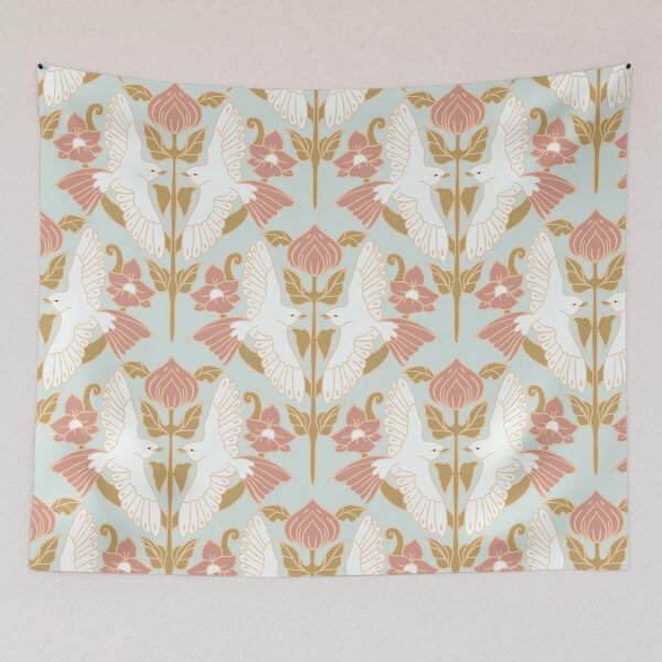 Item preview, Bird Florals | Art Nouveau designed and sold by DelicateBalance.