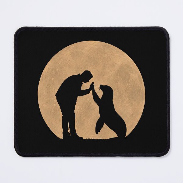 Item preview, Funny Sea Lion Fathers Day Full Moon Mom Dad Kids designed and sold by FurryHavenPH.