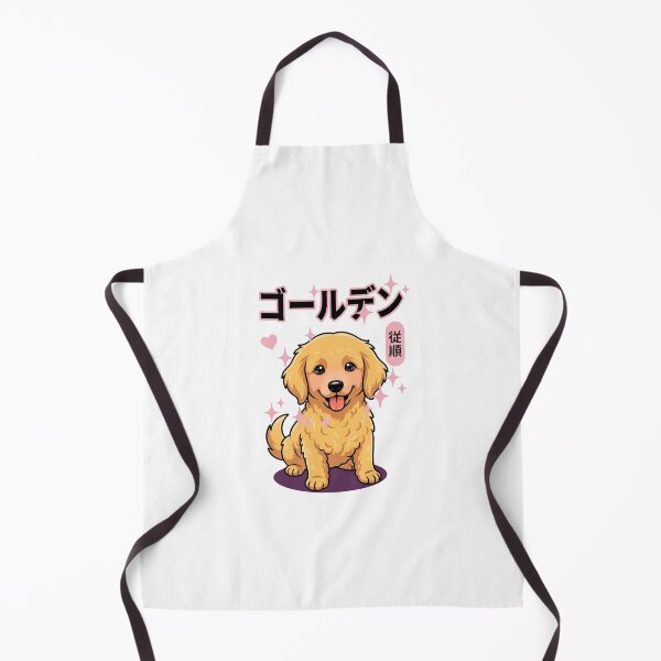 Item preview, Kawaii Golden Retriever Puppy with Japanese Text Tags designed and sold by fangirl92.
