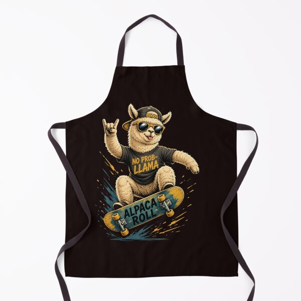 Item preview, Alpaca Roll Funny Skateboarding Lama Retro Skater Design designed and sold by 2catsDesigner.