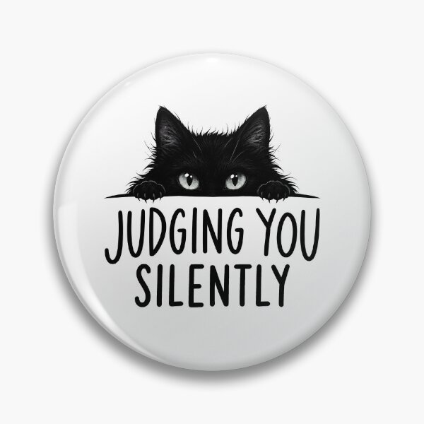 Item preview, Black Cat Judging You Silently designed and sold by Randomera.
