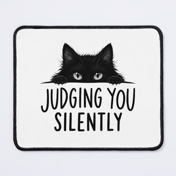 Item preview, Black Cat Judging You Silently designed and sold by Randomera.