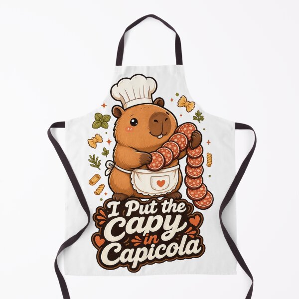 Item preview, Capybara Italian Chef Cook Funny Slogan designed and sold by VisualArtsOasis.