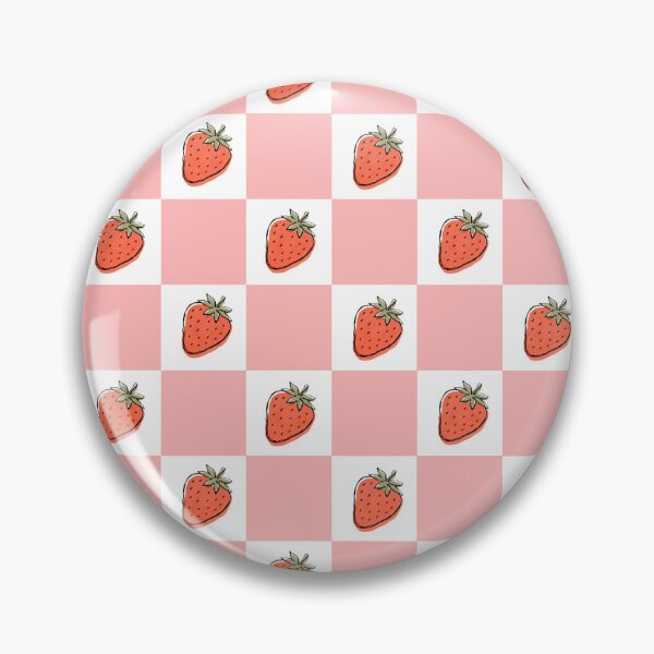 Item preview, Strawberry Checkerboard Pattern designed and sold by RoseDesigns05.