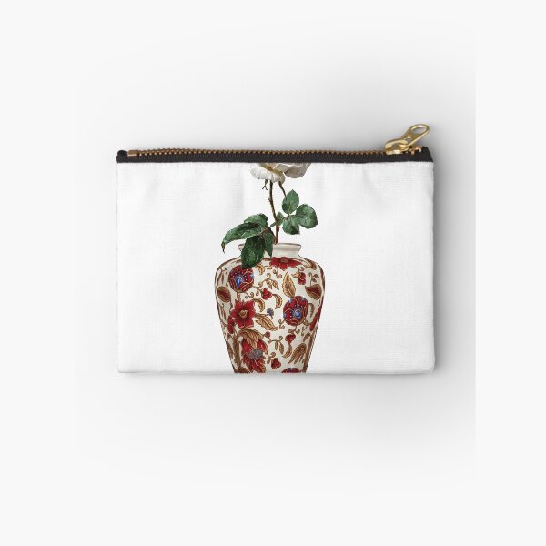 Item preview, Aesthetic White Rose in Porcelain Floral Vase Art  designed and sold by Atlasoloji.