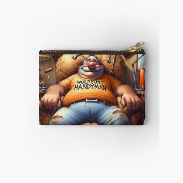 Item preview,  World's Okayest Handyman Funny Cartoon Art Print 2 designed and sold by Beyond The Canvas.