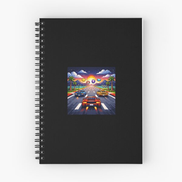 Item preview, Retro Sunset Pixel Racing Adventure designed and sold by Pixolon.