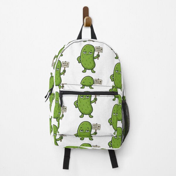 Item preview, Funny Grumpy Pickle Need Coffee Tired Morning Mood designed and sold by Basma Designs | Retro, Kawaii Shirts & Stickers.