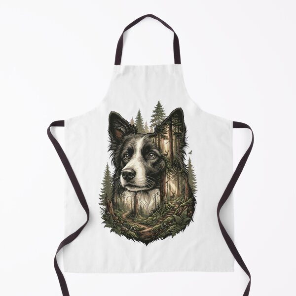 Item preview, Border Collie Forest Spirit – Premium Nature-Inspired T-Shirt designed and sold by 88 Design.