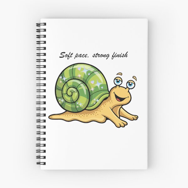 Item preview, Green Spiral Snail Sticker | Soft Pace Strong Finish Quote Art designed and sold by Pandey14.
