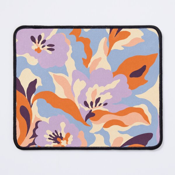 Item preview, Orange Lavender Botanical Pattern designed and sold by trajeado14.