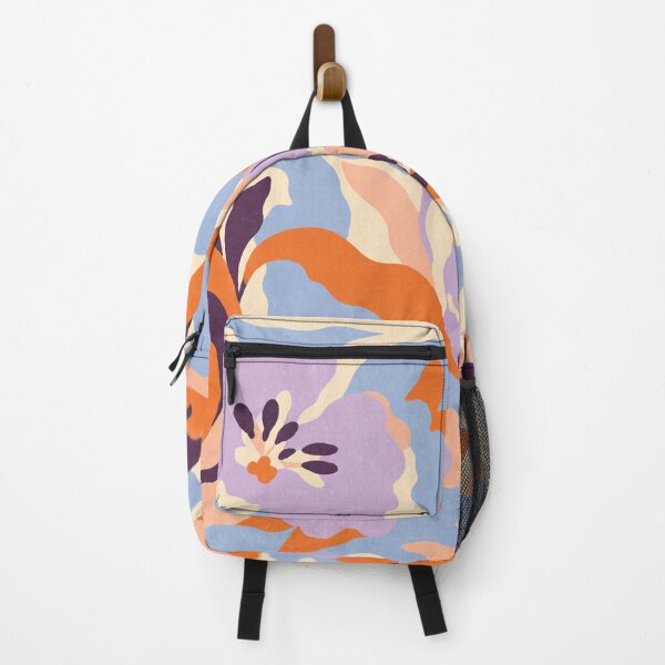 Item preview, Orange Lavender Botanical Pattern designed and sold by trajeado14.