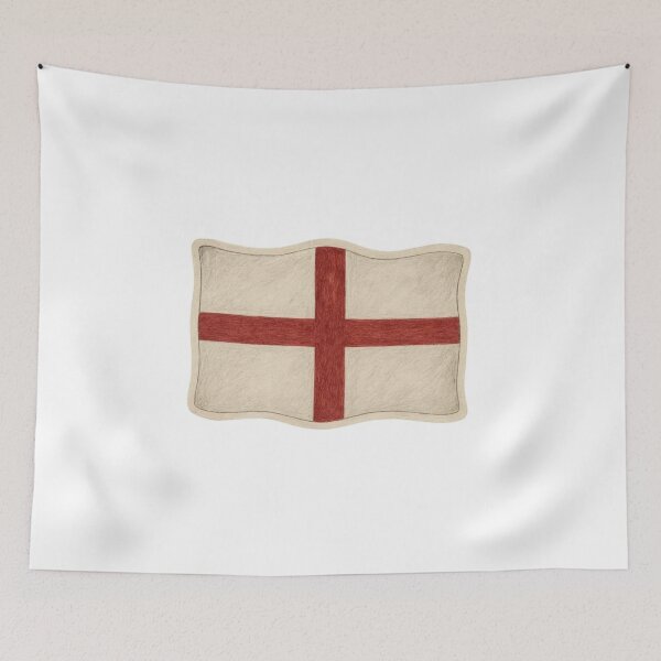 Item preview, England Flag – St George’s Cross Red and White designed and sold by Lellenatavarez.