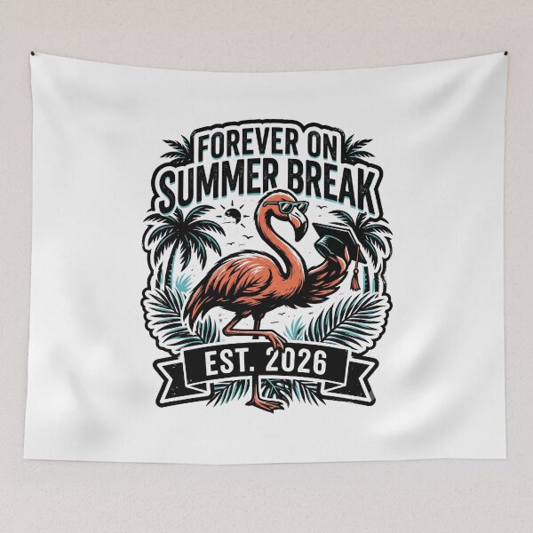 Item preview, Forever On Summer Break Est 2026 Retro Graduate Celebration Humor designed and sold by get55shirt.