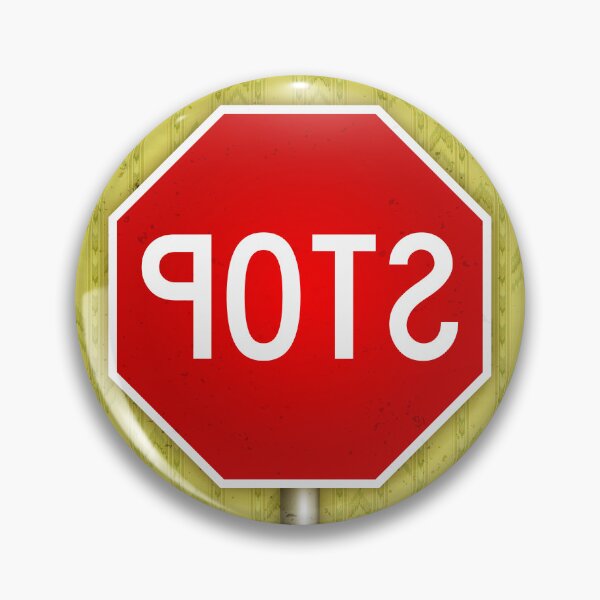 Item preview, The Backrooms Mirrored Stop Sign designed and sold by simdragonart.