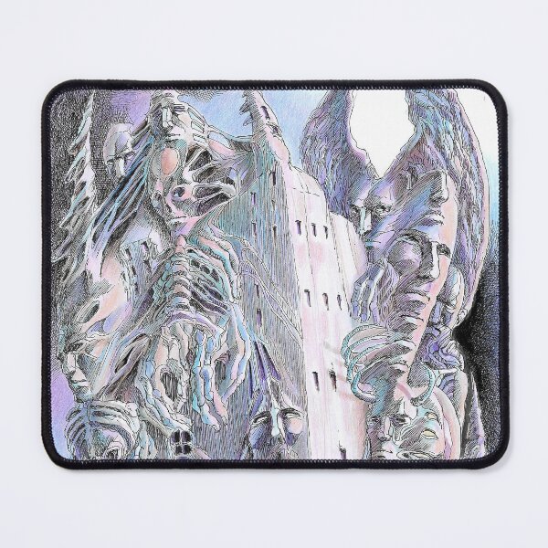 Item preview, Surrealism dystopian xenomorph landscape Manga ink art designed and sold by Paintbase.