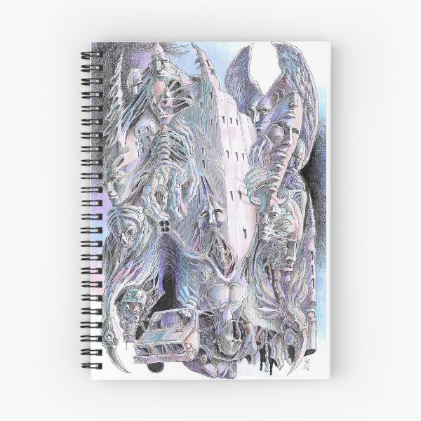 Item preview, Surrealism dystopian xenomorph landscape Manga ink art  designed and sold by Paintbase.