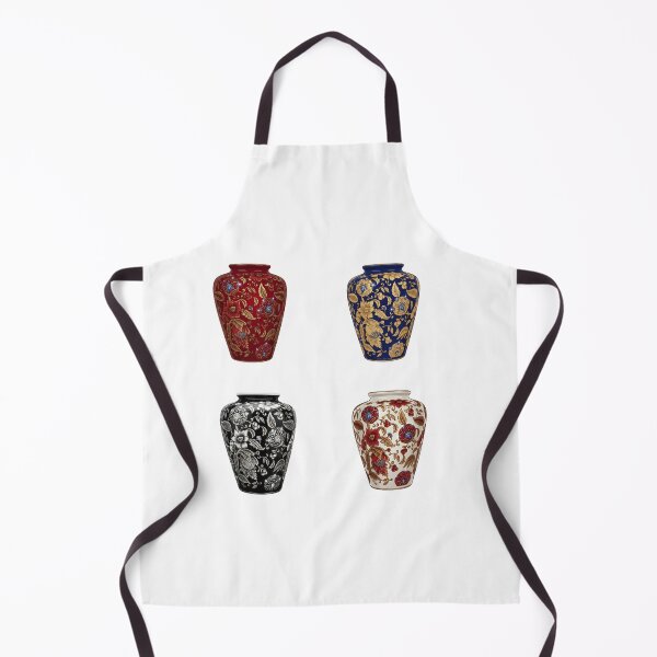 Item preview, Vintage Chinoiserie Ceramic Vase Collection Pattern designed and sold by Atlasoloji.