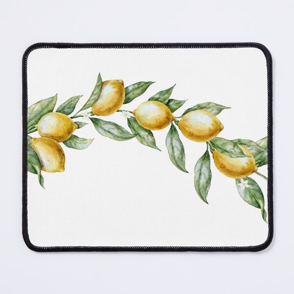 Item preview, Watercolor Lemon Garland With Blossoms designed and sold by Alisles.