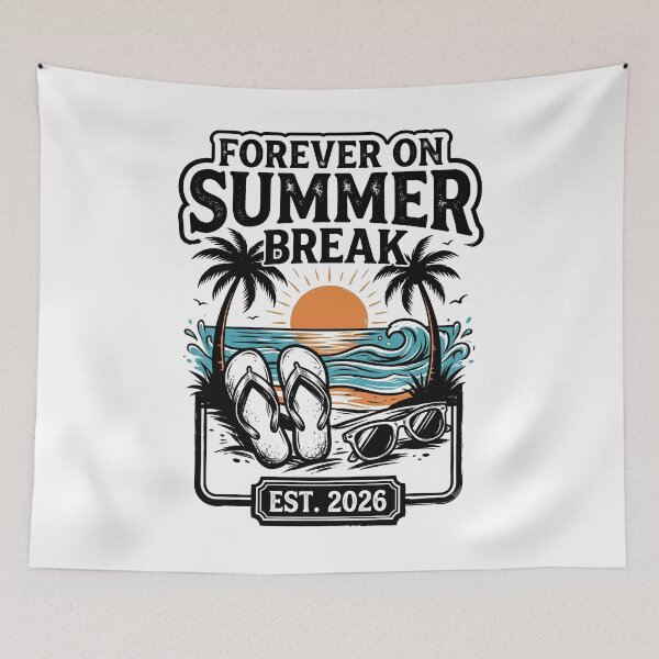Item preview, Forever On Summer Break Est 2026 Class Of 2026 Vintage Graduation Design designed and sold by get55shirt.