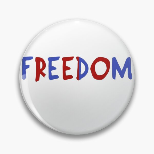 Item preview, Freedom Patriotic Typography Red and Blue Hand-Painted Design designed and sold by haitrieuic96.