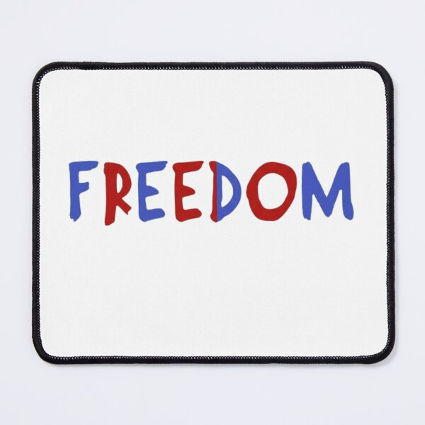 Item preview, Freedom Patriotic Typography Red and Blue Hand-Painted Design designed and sold by haitrieuic96.