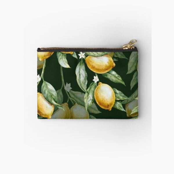 Item preview, Watercolor Lemon Pattern Dark Green designed and sold by Alisles.
