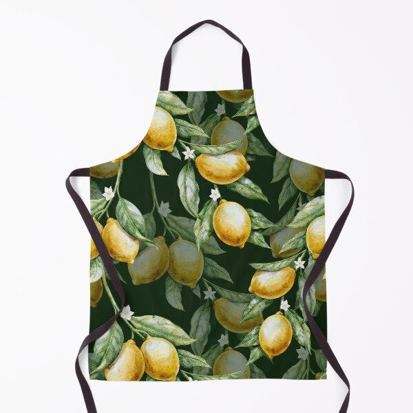 Item preview, Watercolor Lemon Pattern Dark Green designed and sold by Alisles.