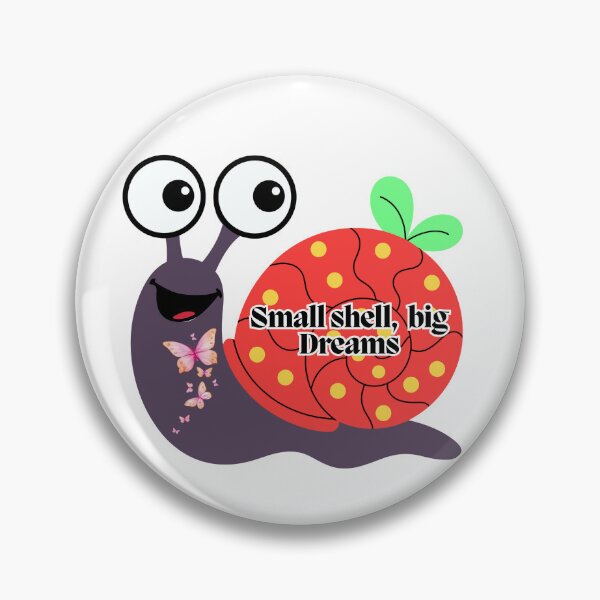 Item preview, Butterfly Snail Sticker | Small Shell Big Dreams Cartoon Art designed and sold by Pandey14.