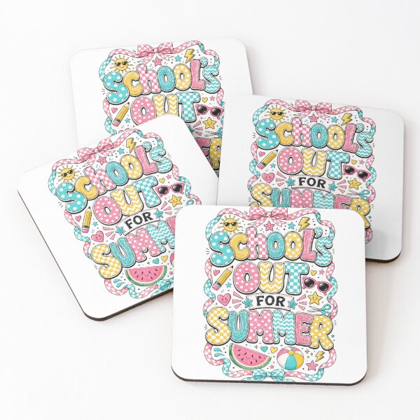 Item preview, School's Out For Summer Colorful Festive Graduation Design designed and sold by LunaPixelStudio.