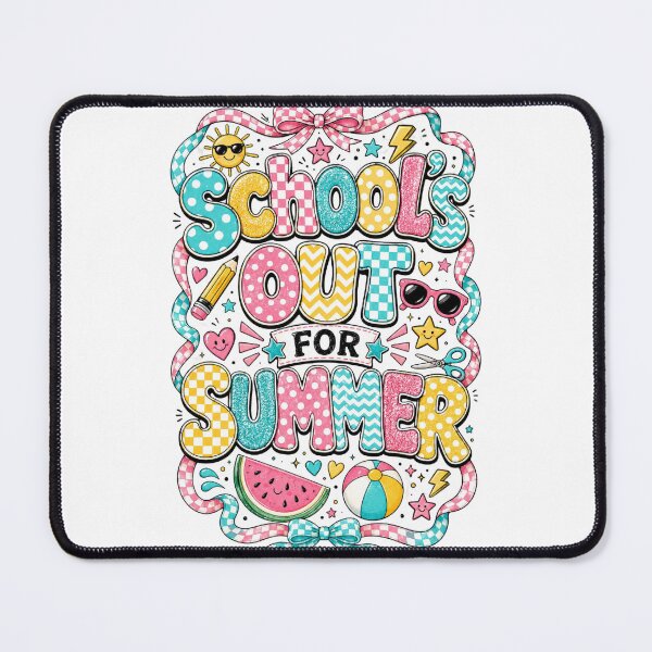 Item preview, School's Out For Summer Colorful Festive Graduation Design designed and sold by LunaPixelStudio.