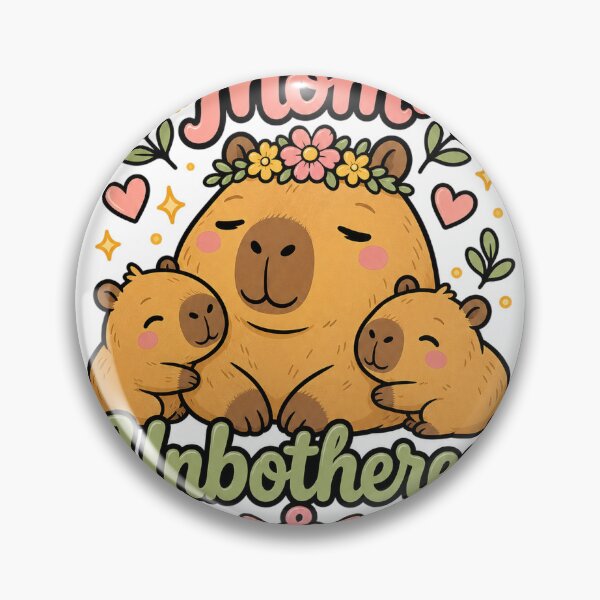 Item preview, Capybara Mom Unbothered Attitude Funny designed and sold by VisualArtsOasis.