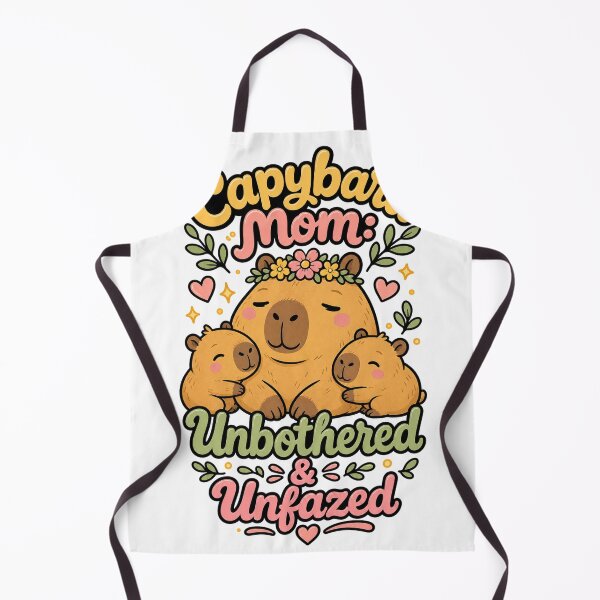 Item preview, Capybara Mom Unbothered Attitude Funny designed and sold by VisualArtsOasis.