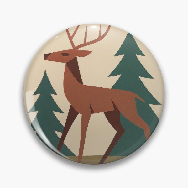 Item preview, T-Shirt - Sticker - Geometric Deer – Modern Nature Art designed and sold by ForeverPrintsOK.