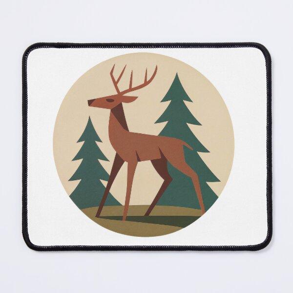 Item preview, T-Shirt - Sticker - Geometric Deer – Modern Nature Art designed and sold by ForeverPrintsOK.