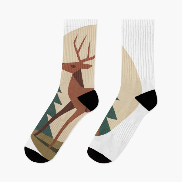 Item preview, T-Shirt - Sticker - Geometric Deer – Modern Nature Art designed and sold by ForeverPrintsOK.