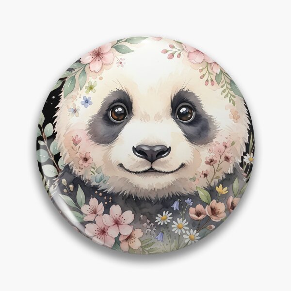 Item preview, Copy of Watercolor Watercolor Panda with Wildflowers | Botanical Panda Illustration | Nature Inspired Animal ArtRed Panda with Wildflowers | Botanical Wildlife Illustration | Cottagecore Animal Art designed and sold by ZenAnimeWearz.