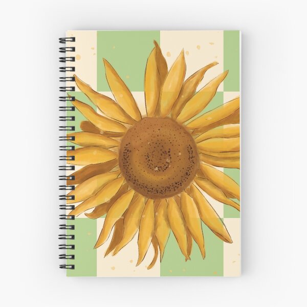 Item preview, Sunflower on green gingham - French country floral large designed and sold by OhNoNotAgain42.