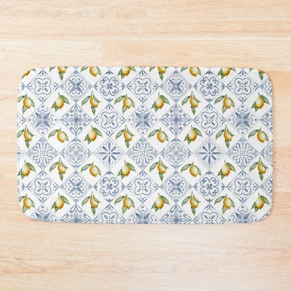 Item preview, Mediterranean Lemon Tile Pattern designed and sold by Alisles.