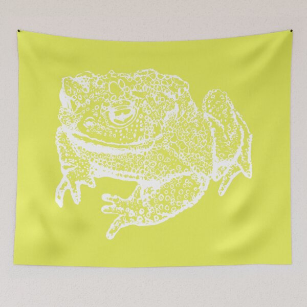 Item preview, Toad Thinking - Light Lines - (#E9F055) designed and sold by The Stippler Process.