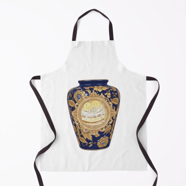 Item preview, Lemon Cake inside Blue Chinoiserie Porcelain Vase designed and sold by Atlasoloji.